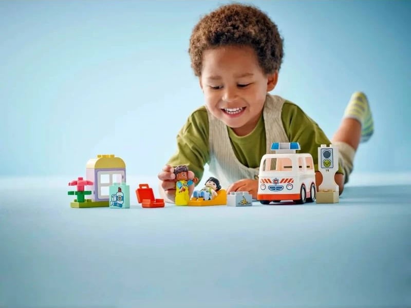 lodra lego për fëmijë duplo ambulance