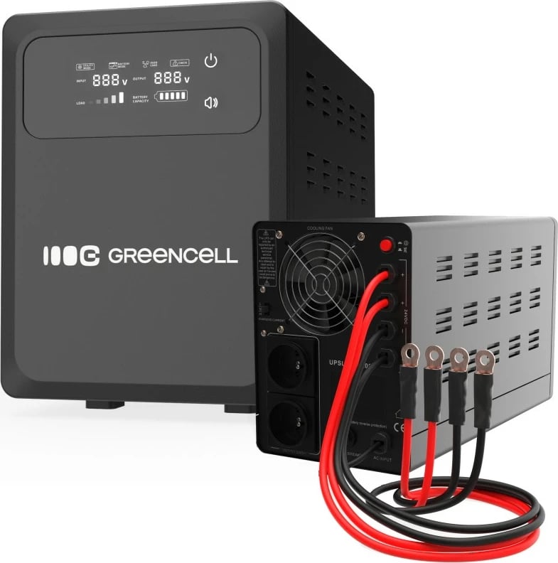 Kasë UPS Green Cell PowerCore UPSLPPC1200, 1200W/2000VA, 24VDC, e zezë Kasë UPS Green Cell PowerCore UPSLPPC1200, 1200W/2000VA, 24VDC, e zezë