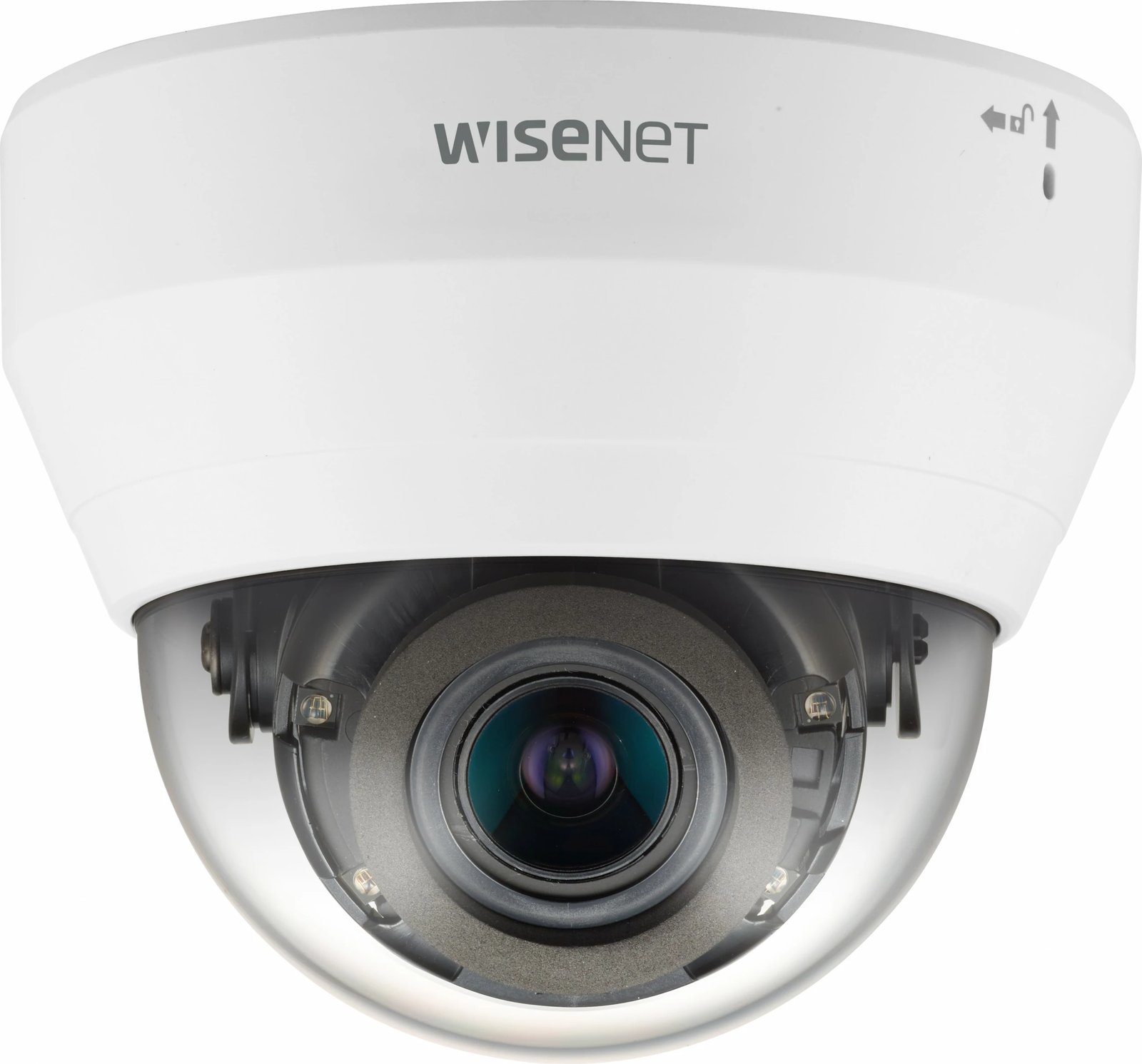 Kamerë sigurie IP Hanwha QND-7082R, Dome, e bardhë