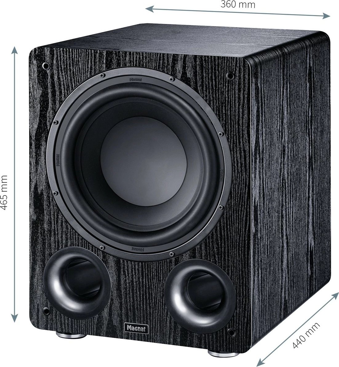 Subwoofer aktiv Magnat Alpha RS 12 12" 120W RMS / 240W max mono e zezë