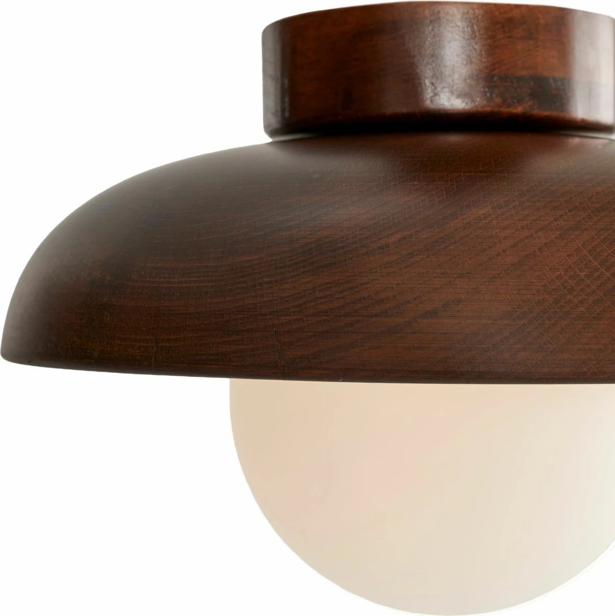 Llambë muri Opviq, dru arre, kapak qelqi, Walnut