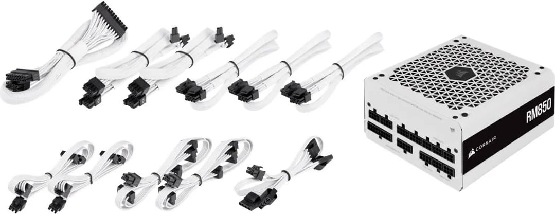 Furnizues i rrymës CORSAIR RM White Series RM850 - 850W - 80 PLUS Gold