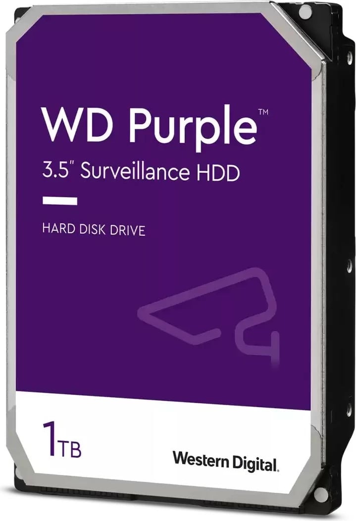HDD Western Digital Purple 1 TB, 5400 RPM, 3.5", Serial ATA III