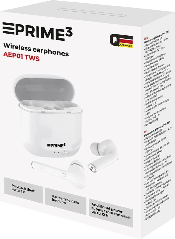 Kufje Me Bluetooth PRIME3 AEP01 TWS