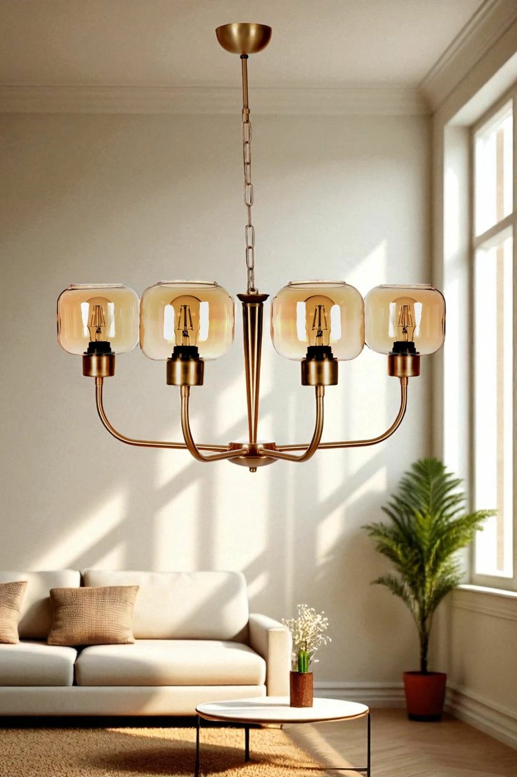 Llambadar Opviq, 8984-4, ngjyrë mjaltë dhe ari