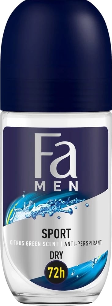 Deodorant roll-on Fa Men Sport 72h Antiperspirant për meshkuj me aromë agrumesh 50ml