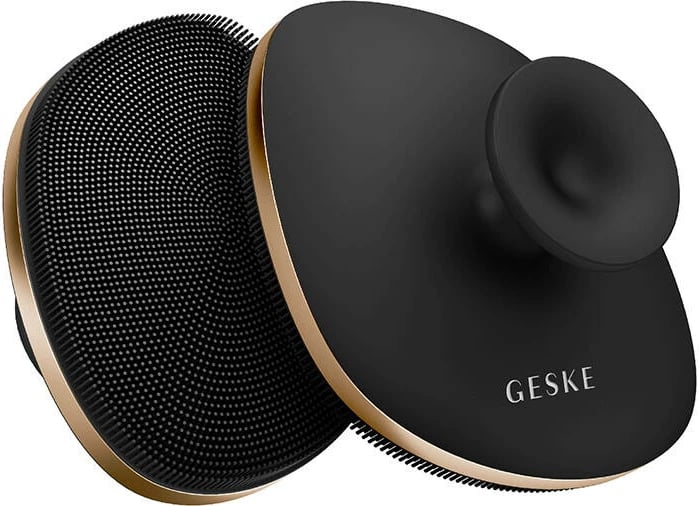 Brushë trupi Geske 4-në-1, silikoni, gri