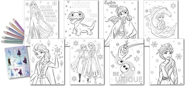 Set për pikturim Frozen EUROSWAN 31x21x2cm