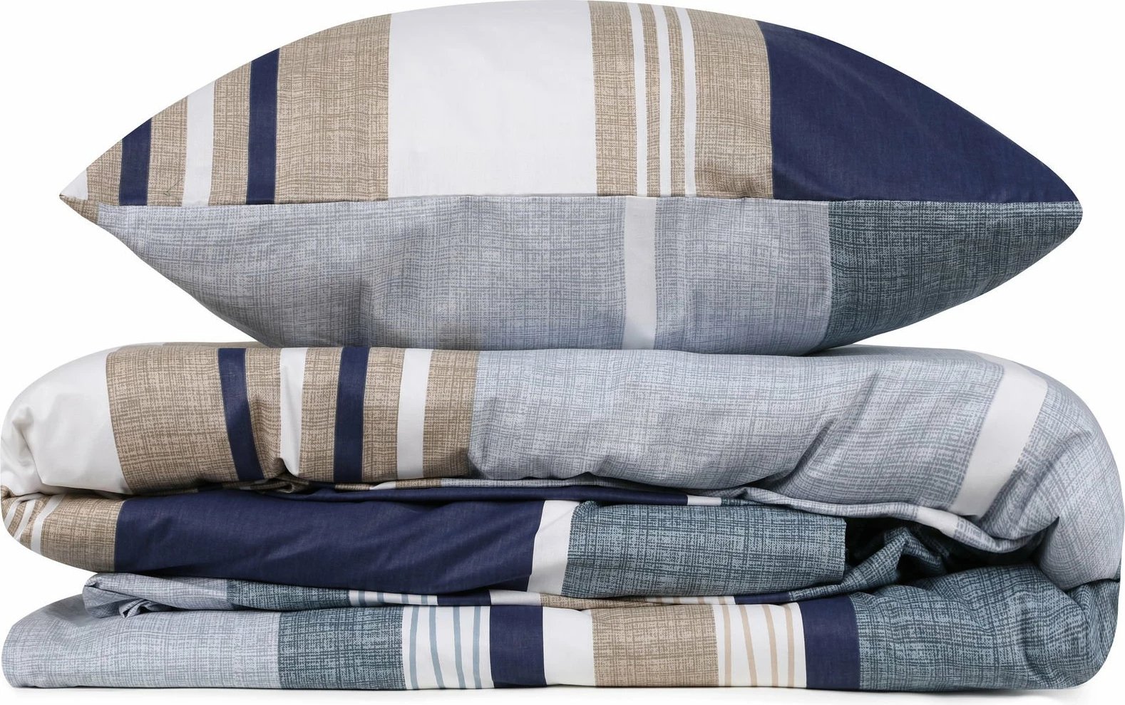 Set mbulesë për jorgan dopio Ranforce, L'essentiel, Savoy, blu