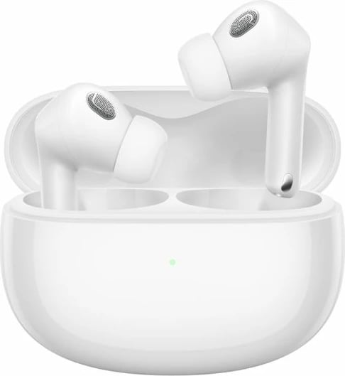 Kufje Xiaomi Buds 3T Pro TWS BHR5177GL, ANC 40 dB, Bluetooth 5.2, IP55, me kasë karikimi Qi, të bardha