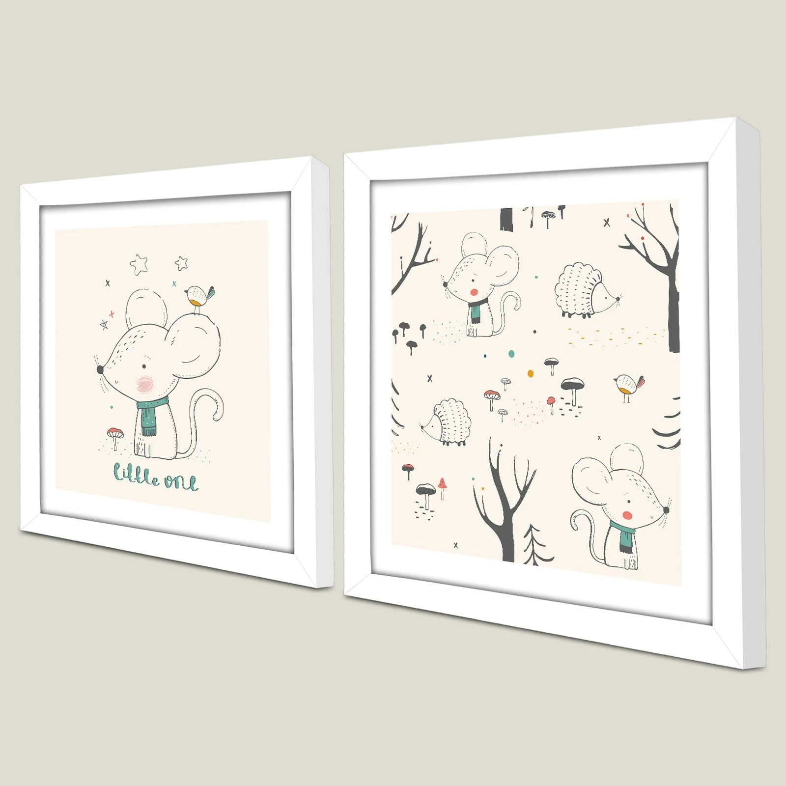 Pikturë dekorative me kornizë MDF (2 copë), Wallity, 2P3333BCT-004