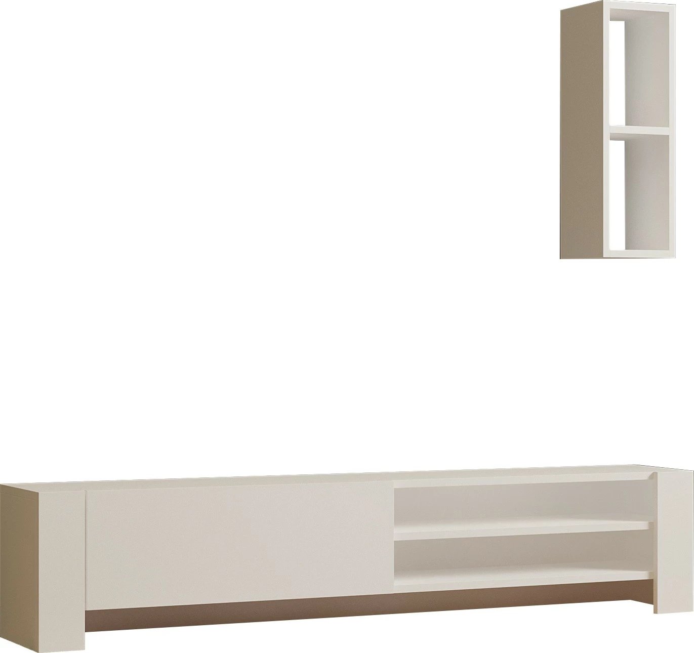 Komodë TV Hanah Home, Naz, e bardhë