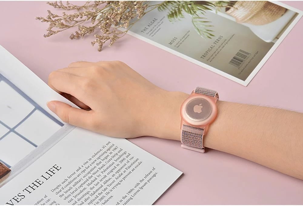 Rrip dore najloni Tech-Protect për fëmijë, për Apple AirTag, Jeshil