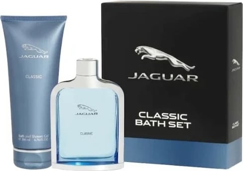 Set Eau de Toilette për meshkuj Jaguar Classic Blue 100ml + xhel dushi 200ml