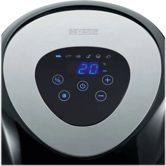 Fritezë me ajër, Severin, FR 2430, teknologji ajri i nxehtë, 6 programe automatike, shportë qeramike, zezë