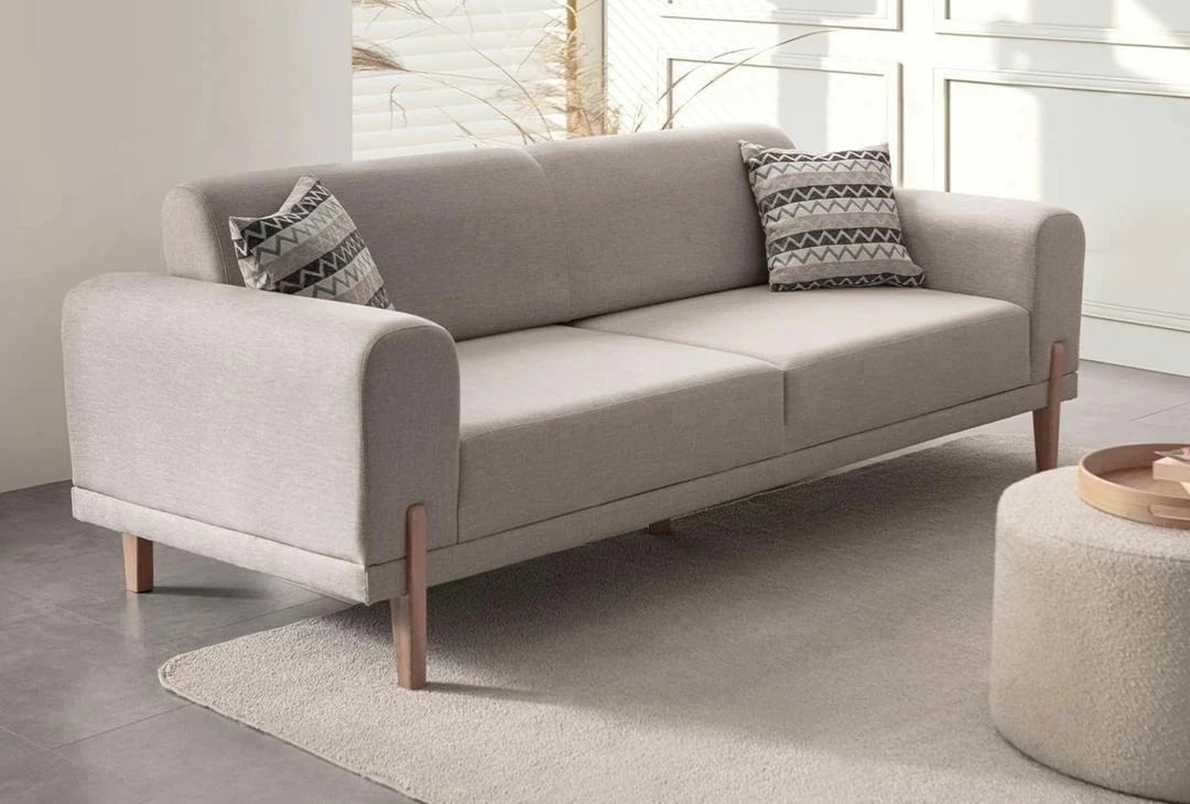 Divan-krevat 3 vende, Atelier del Sofa, ngjyrë moka-krem