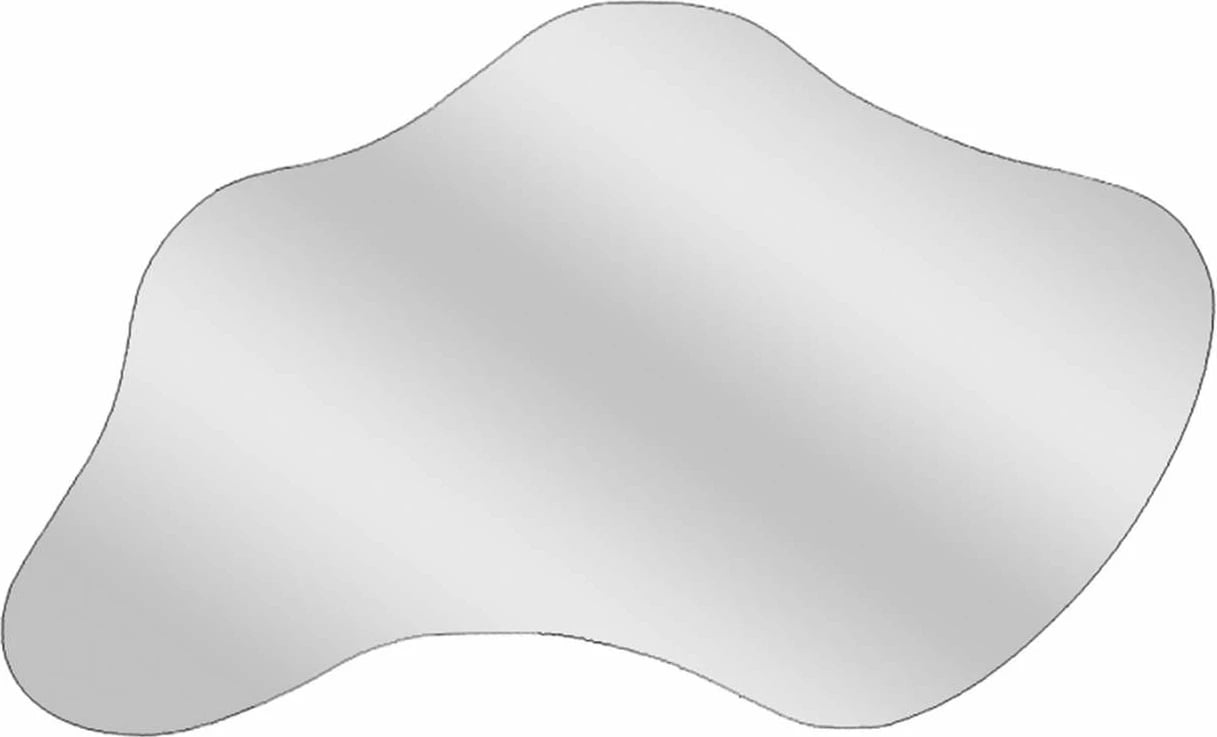 Pasqyrë Skye Decor, Azeila, ngjyrë e zezë, 60x120x2.2cm