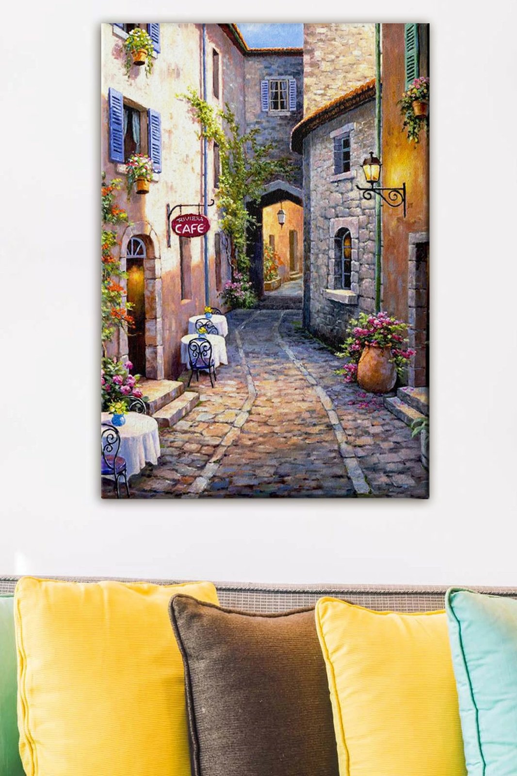 Pikturë dekorative në kanavacë, shumëngjyrëshe, kornizë druri, 50x70cm