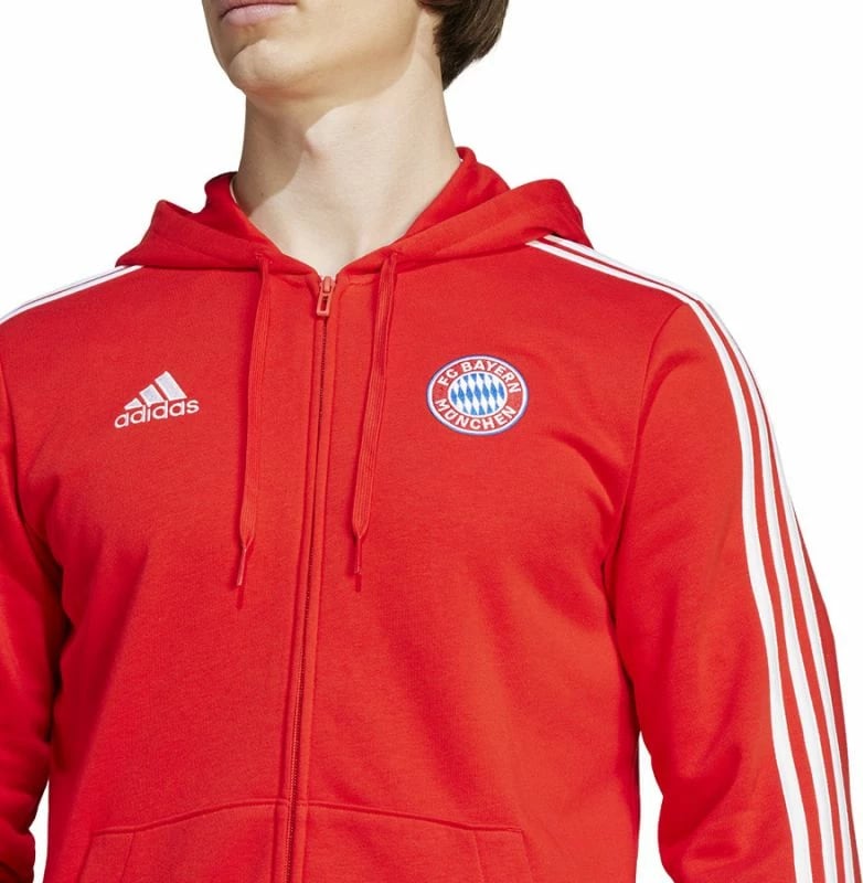 Duks me kapuç adidas për meshkuj, i kuq
