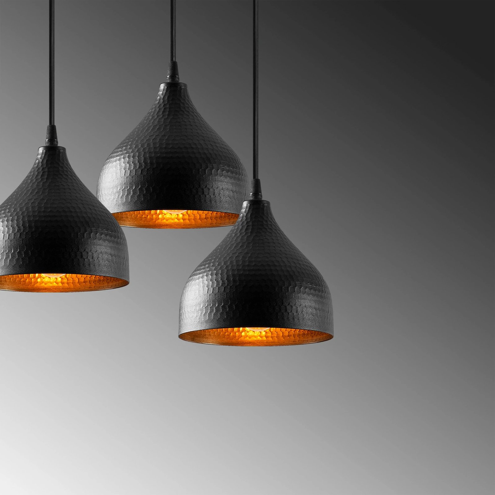 Llambë tavani Opviq, Tattoo - 6201, e zezë, lartësi e rregullueshme