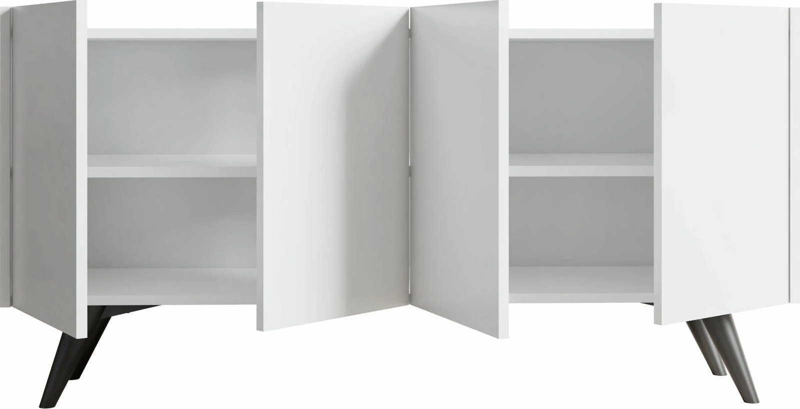 Konsolë Skye Decor, e bardhë, Petra