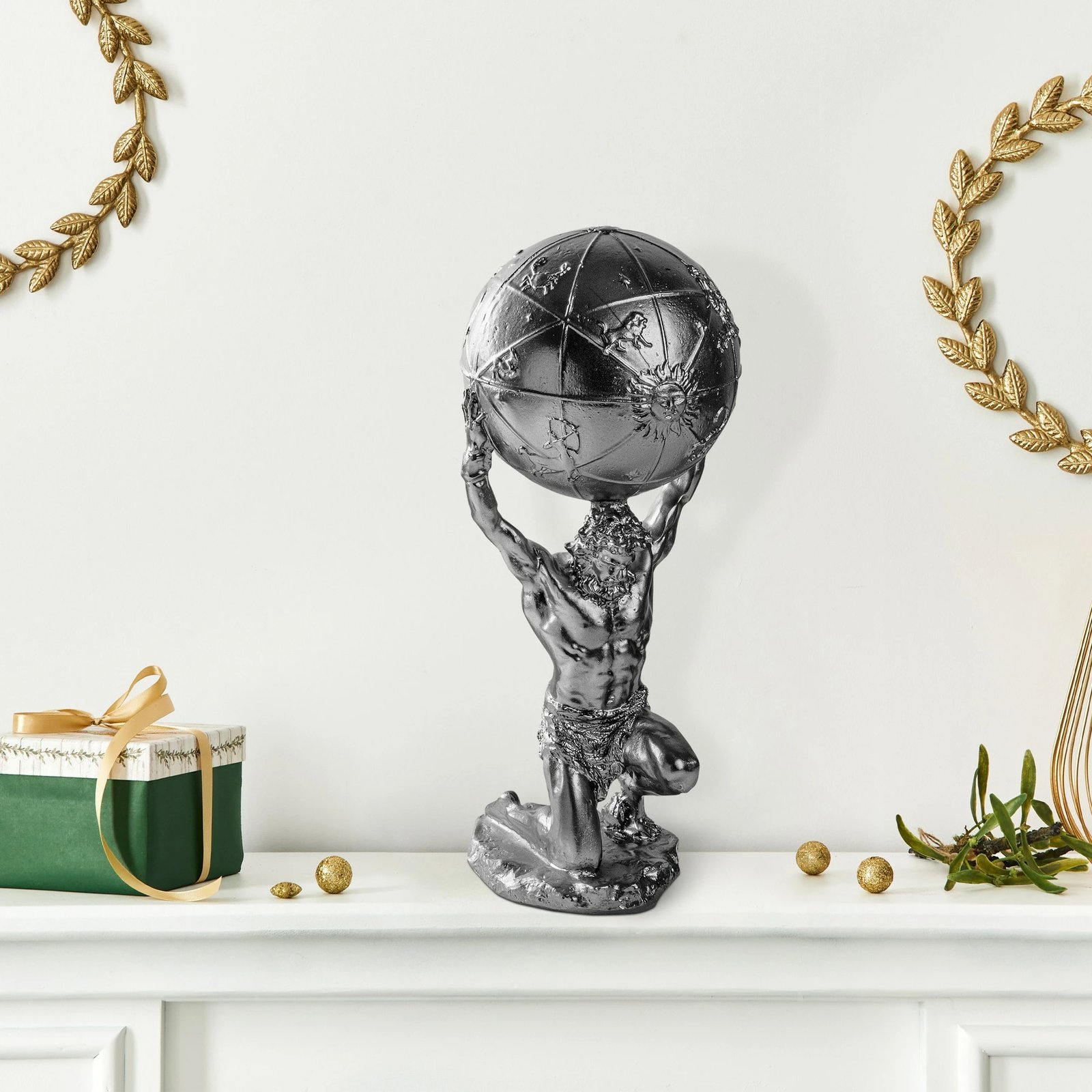 Objekt dekorativ Aberto Design, Yak-039-B, ngjyrë argjendi