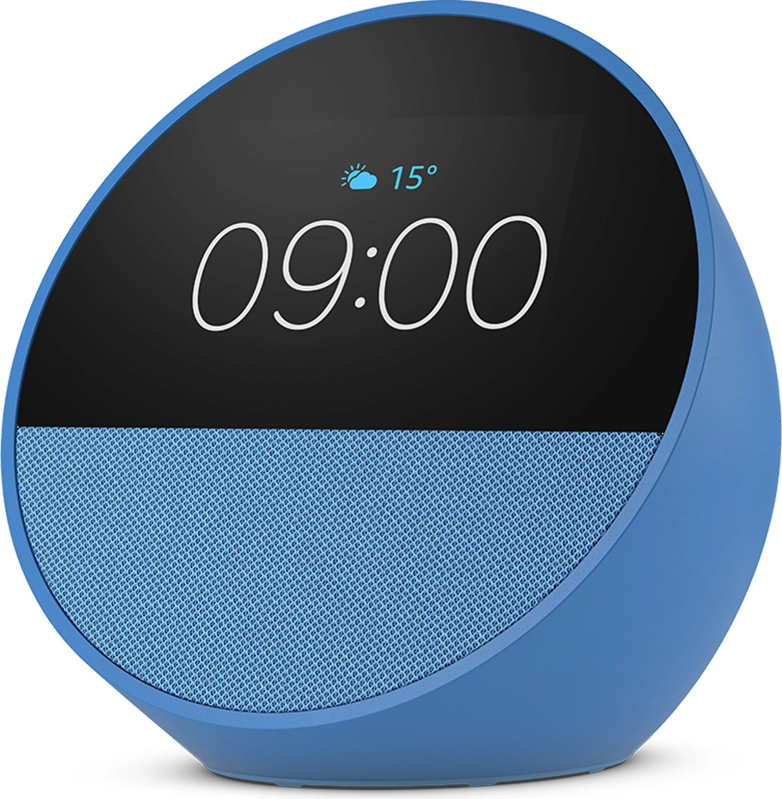 Smart-display Amazon Echo Spot, Alexa, 2.83 inç, 4 bërthama, Bluetooth 5.0, kaltër