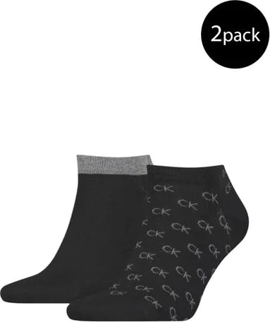 Çorape për meshkuj Calvin Klein, 2 palë, të zeza