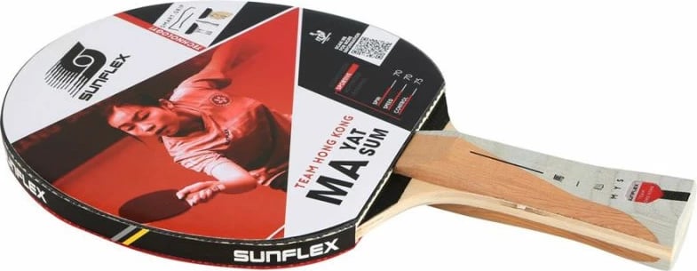 Raketë ping pongu për meshkuj dhe femra Sunflex Team Yat Sum S10377, e zezë
