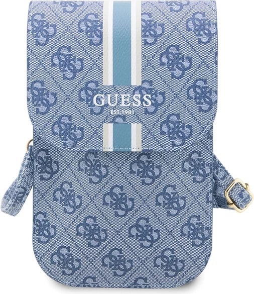 Çantë për telefon Guess GUWBP4RPSB 4G Stripes, e kaltër