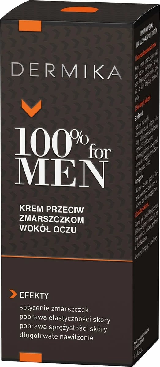 Krem për sy për meshkuj Dermika 100% for Men Anti-Wrinkle, 15ml