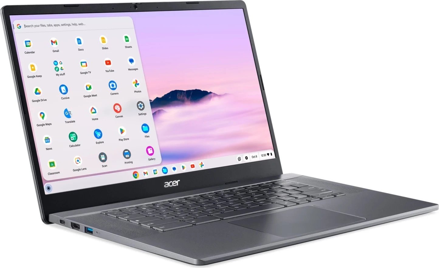 Laptop Acer Chromebook Plus CB515-2H, 15,6", Intel Core i5, 8GB RAM, 512GB SSD,Intel Iris Xe Graphics, i zi