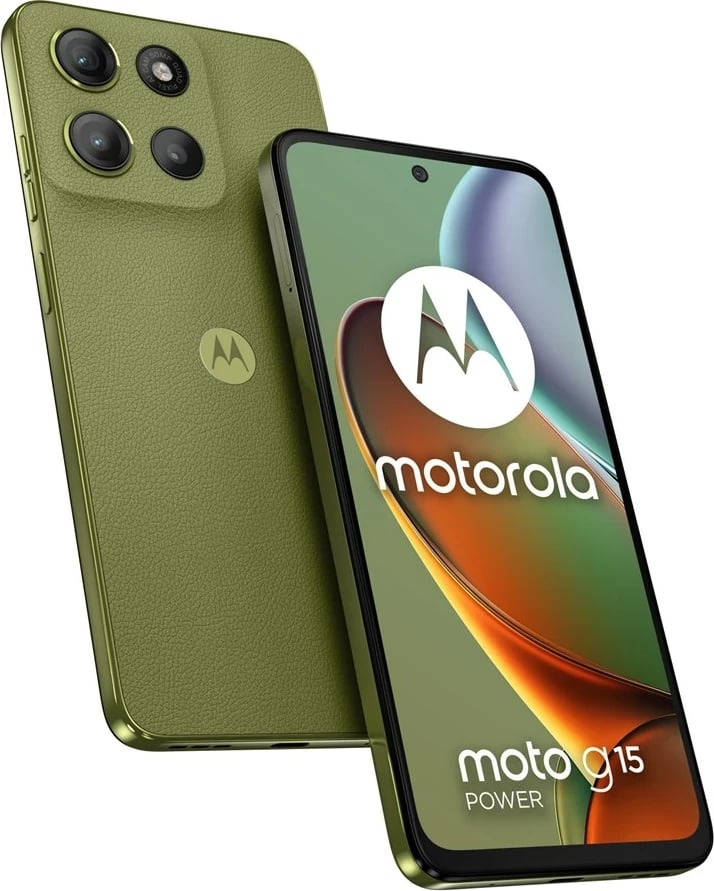 Celular Motorola moto g15 power, 6.72", 8 GB RAM, 256 GB, Android 15, Gjelbër