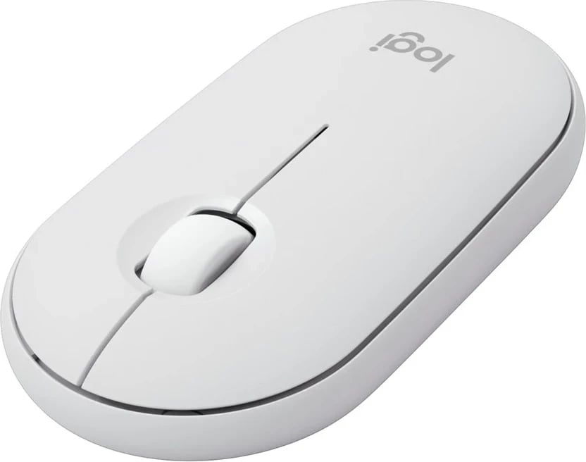 Maus Logitech 910-007013 wireless, ambidextrous, 4000 DPI, i bardhë