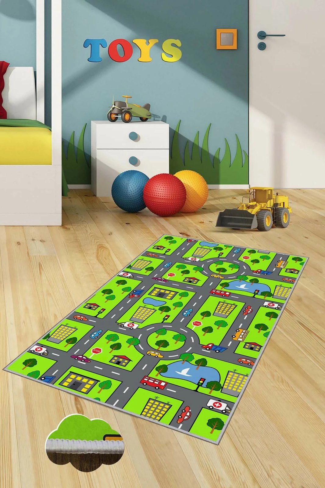 Qilim për fëmijë, shumëngjyrësh, Conceptum Hypnose, HMNT460, 120x180cm