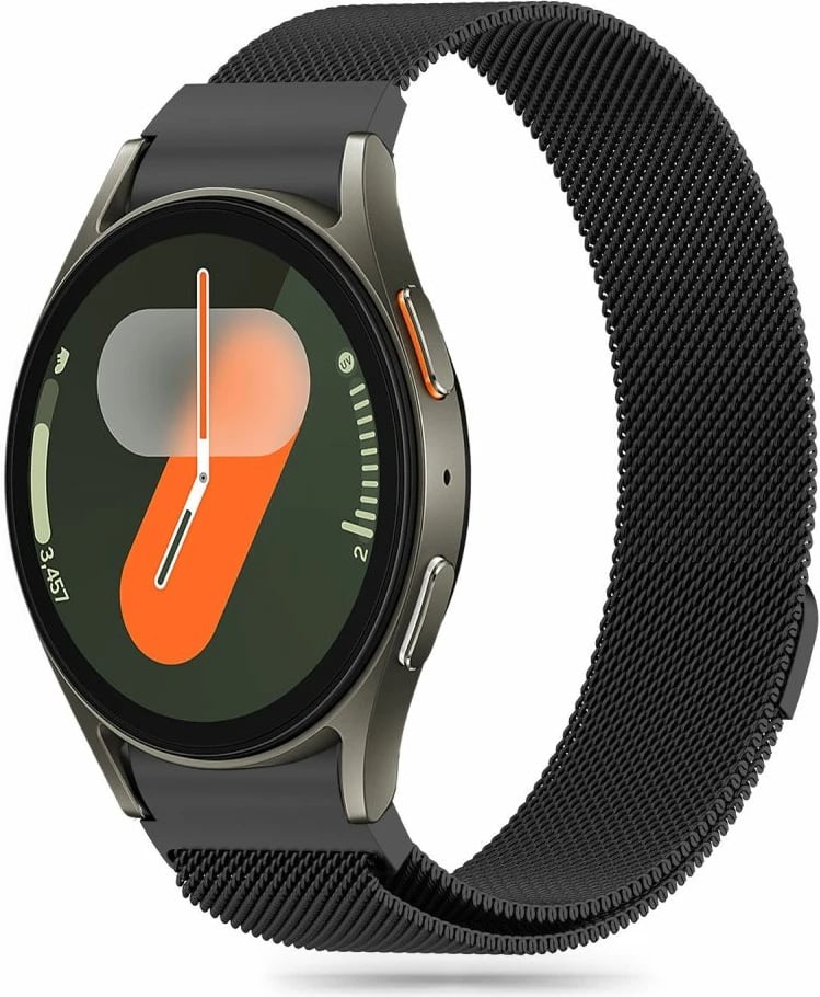 Rrip çeliku për smartwatch Tech-Protect MilaneseBand për Samsung Galaxy Watch 4/5/5 Pro/6/7/FE, i zi