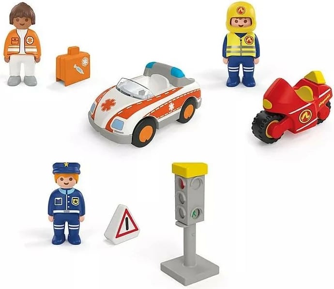 Set figurina Playmobil Junior 71692 Everyday Heroes, 8 pjesë