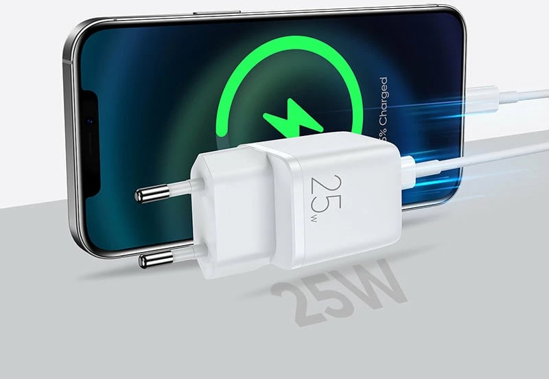 Karikues mur Joyroom L-P251, USB Type C, 25W, i bardhë