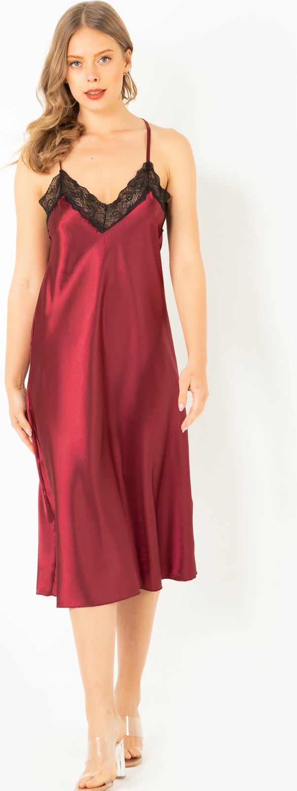 Babydoll Jumeon, ngjyrë e kuqe Claret, 001-018667, madhësi XL/XXL