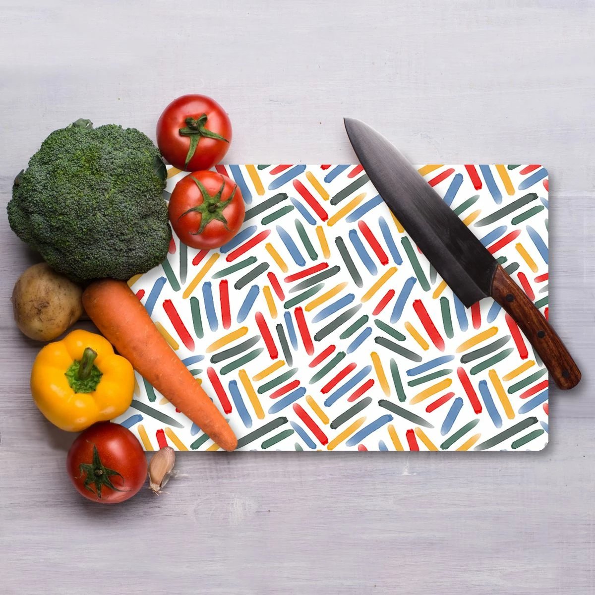 Dërrasë prerëse Hermia, xham i temperuar, shumëngjyrëshe, Ckt80-3040, 30x40cm Dërrasë prerëse Hermia, xham i temperuar, shumëngjyrëshe, Ckt80-3040, 30x40cm