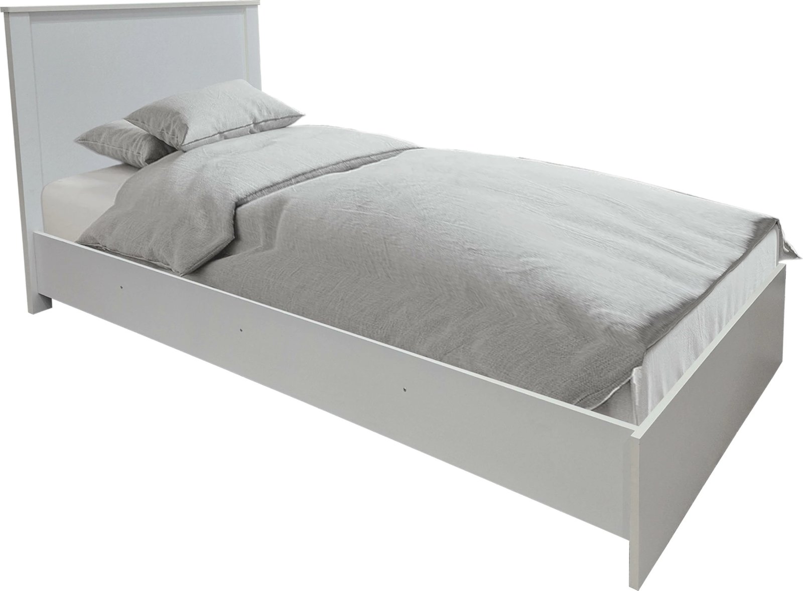 Set dhome gjumi Athos, ngjyrë e bardhë, krevat 90x190cm, set 2 pjesë