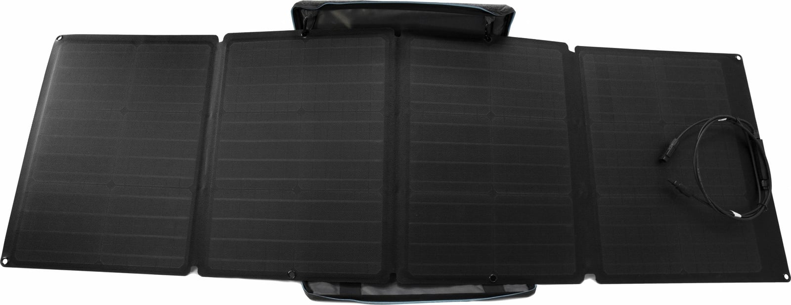 Panel diellor EcoFlow 110W, monokristalin, i zi, portativ