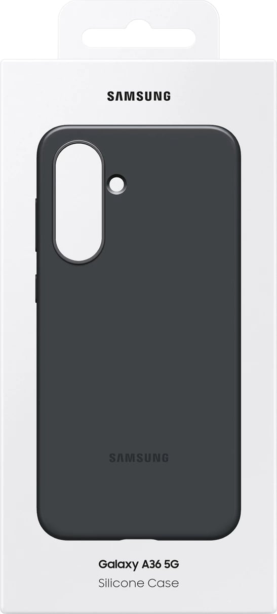 Mbështjellës Samsung Rugged Silicone Case EF-RA366CBEGWW për Galaxy A36 5G, zi