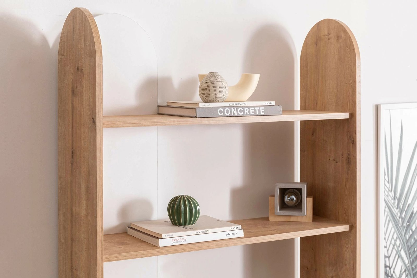 Raft librash Hanah Home, Mindy, ngjyrë safir dhe e bardhë, 90x30x180cm