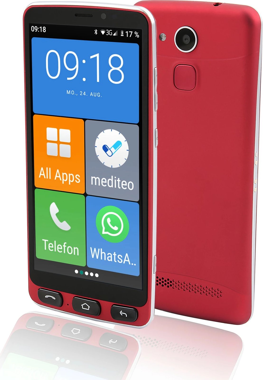 Celular Olympia Neo, 16GB, 2GB RAM, 5.5 inç, i kuq
