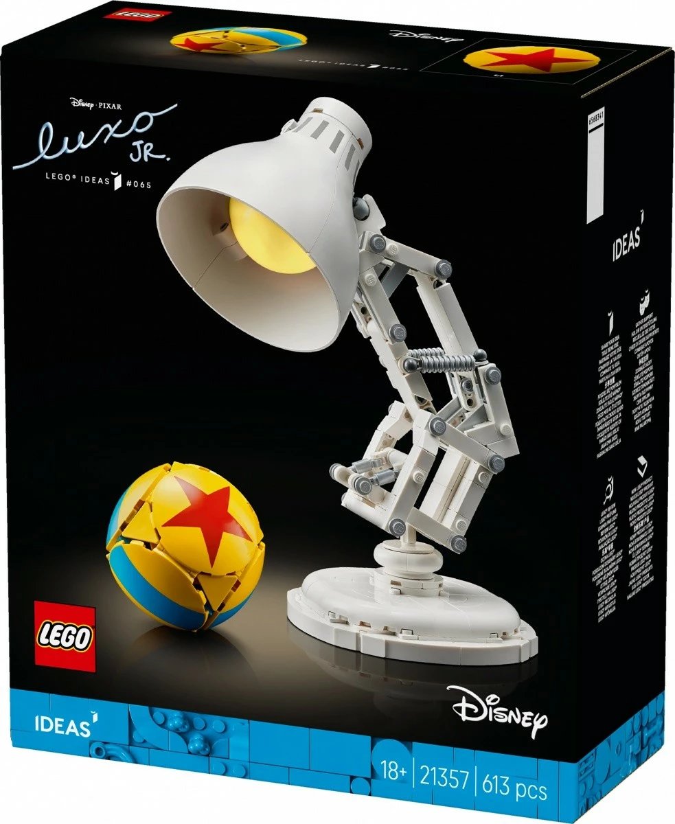 Set ndërtimi LEGO Disney Pixar Luxo Jr. 21357, 613 pjesë, i bardhë