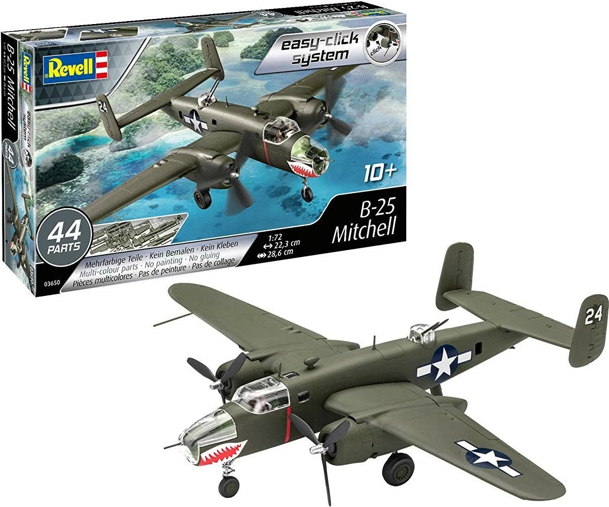 Model plastik Revell B-25 Mitchell 1:72, 44 pjesë