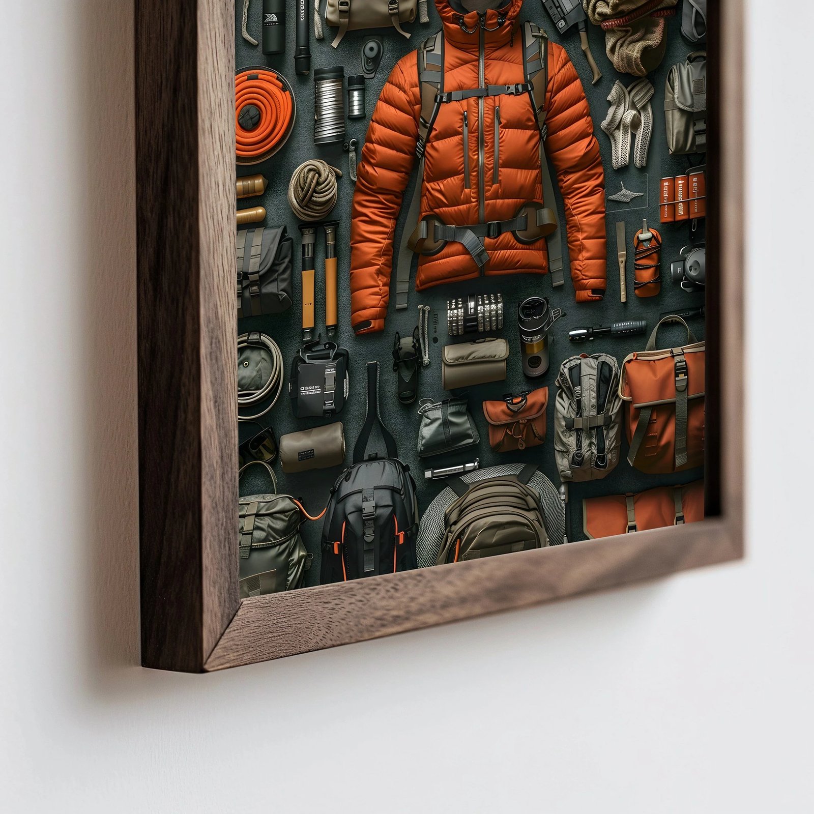 Pikturë dekorative me kornizë MDF, shumëngjyrëshe, Wallity, HUM051, 50x70x3.5cm