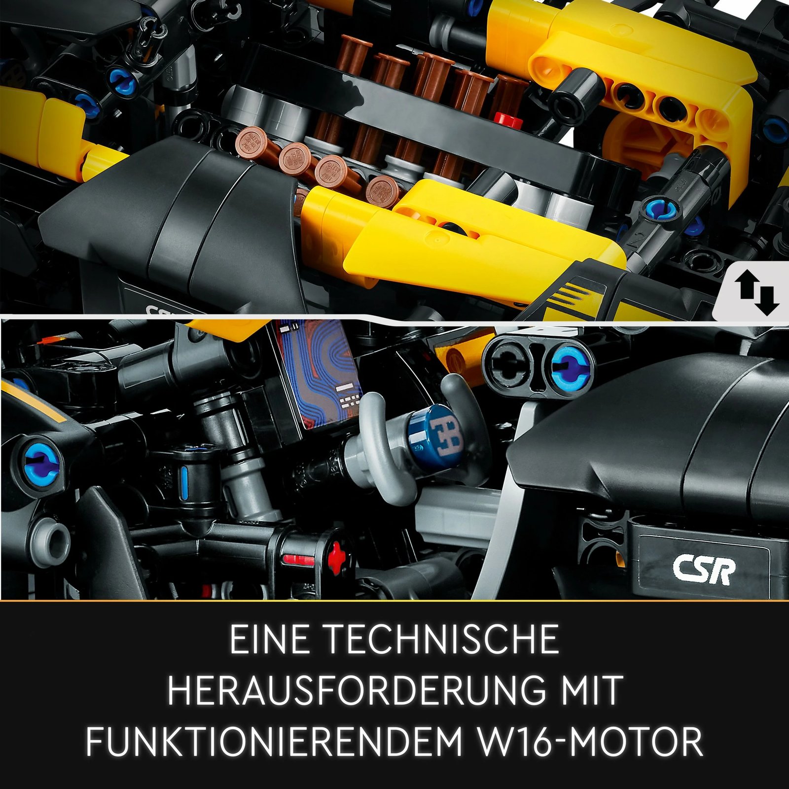 Set ndërtimi LEGO Technic Bugatti Bolide, 905 pjesë, plastikë, shumëngjyrësh Set ndërtimi LEGO Technic Bugatti Bolide, 905 pjesë, plastikë, shumëngjyrësh