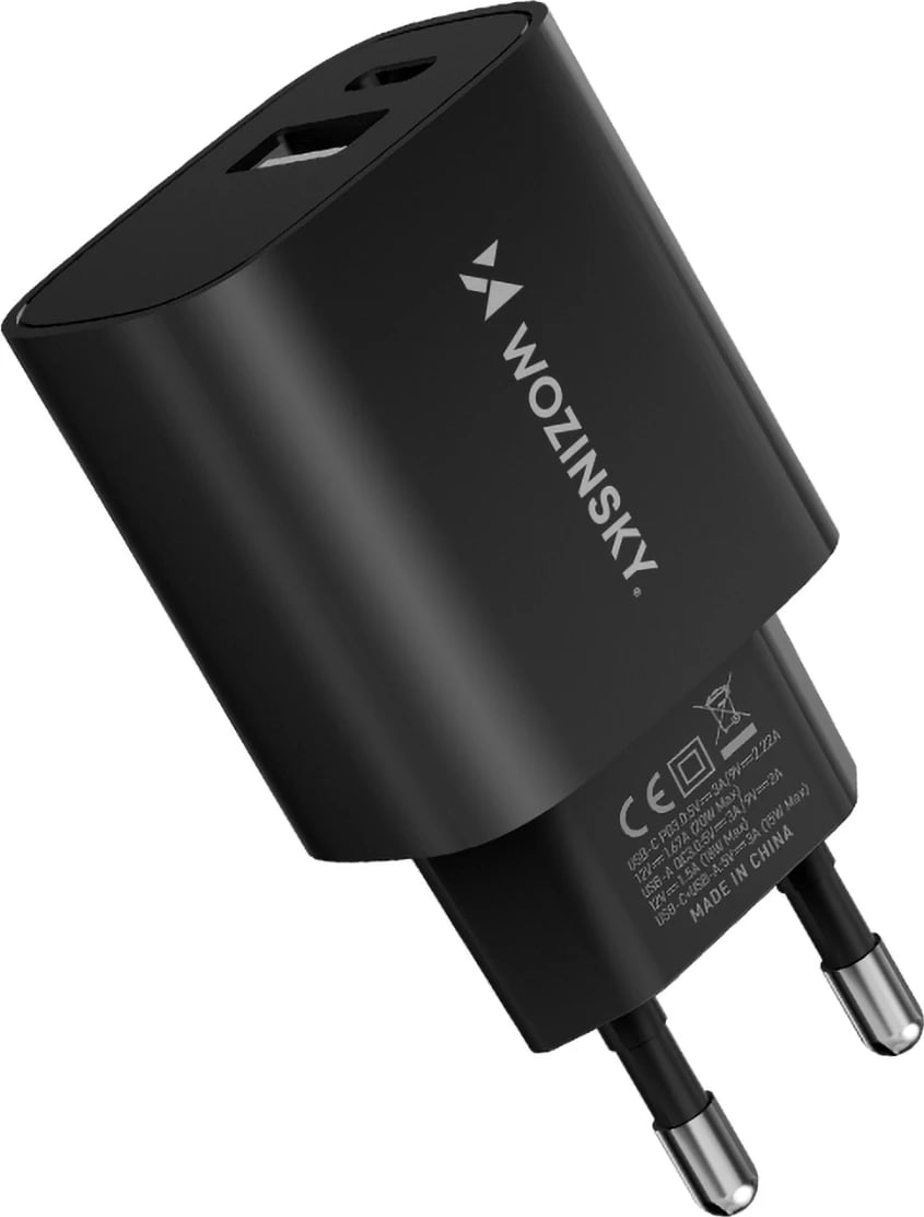 Karikues muri Wozinsky WGWCB, 20W, 2 porta USB-A/USB-C, i zi